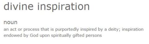 divine inspiration