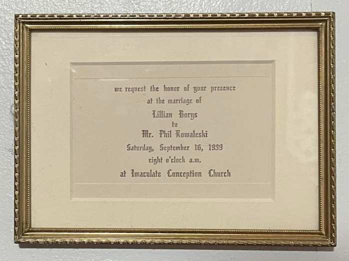 grandma and grandpas wedding certificate